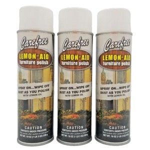 Carefree Lemon-Aid Furniture Polish Spray - 19 Ounces - 3 Pack